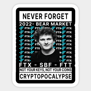 Sam Bankman-Fried, FTX vs Binance - 2022 Crypto Bear Market Sticker